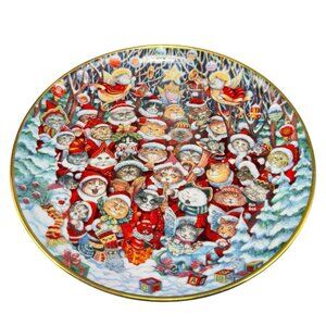 Franklin‎ Mint Heirloom Santa Claws Porcelain Dish Plate Bill Bell Limited Plate